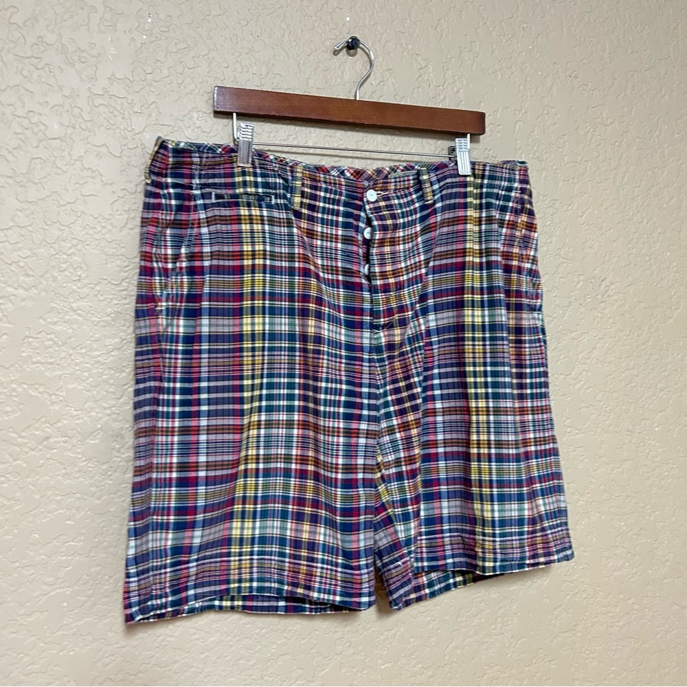 Polo Ralph Lauren vintage plaid shorts size 38 100% cotton